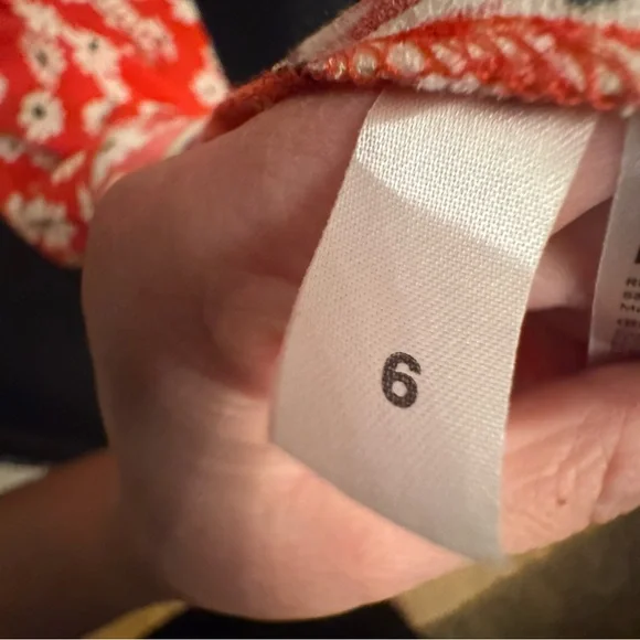 Reformation Red Orange Daisy Slip Dress Montague Dress in Oopsie Daisy Size 6 - Picture 7 of 12